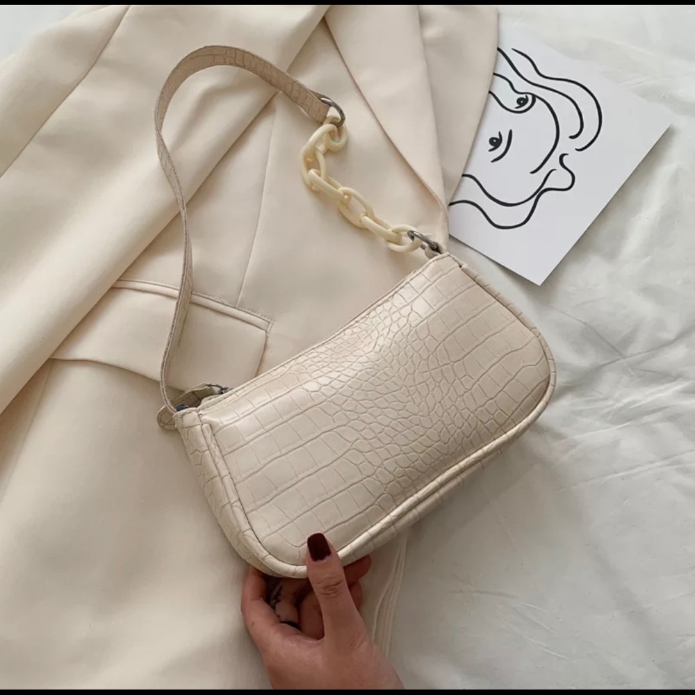 Cream Shoulder Bag